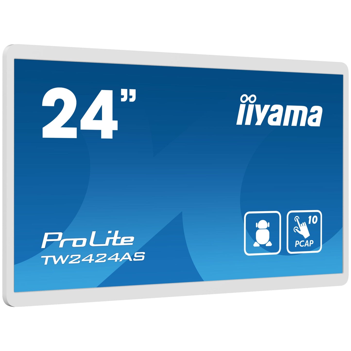 iiyama TW2424AS-W1 Signage Display Digital signage flat panel 60.5 cm (23.8") Wi-Fi 250 cd/m² 4K Ultra HD Black Touchscreen Built-in processor Android 24/7