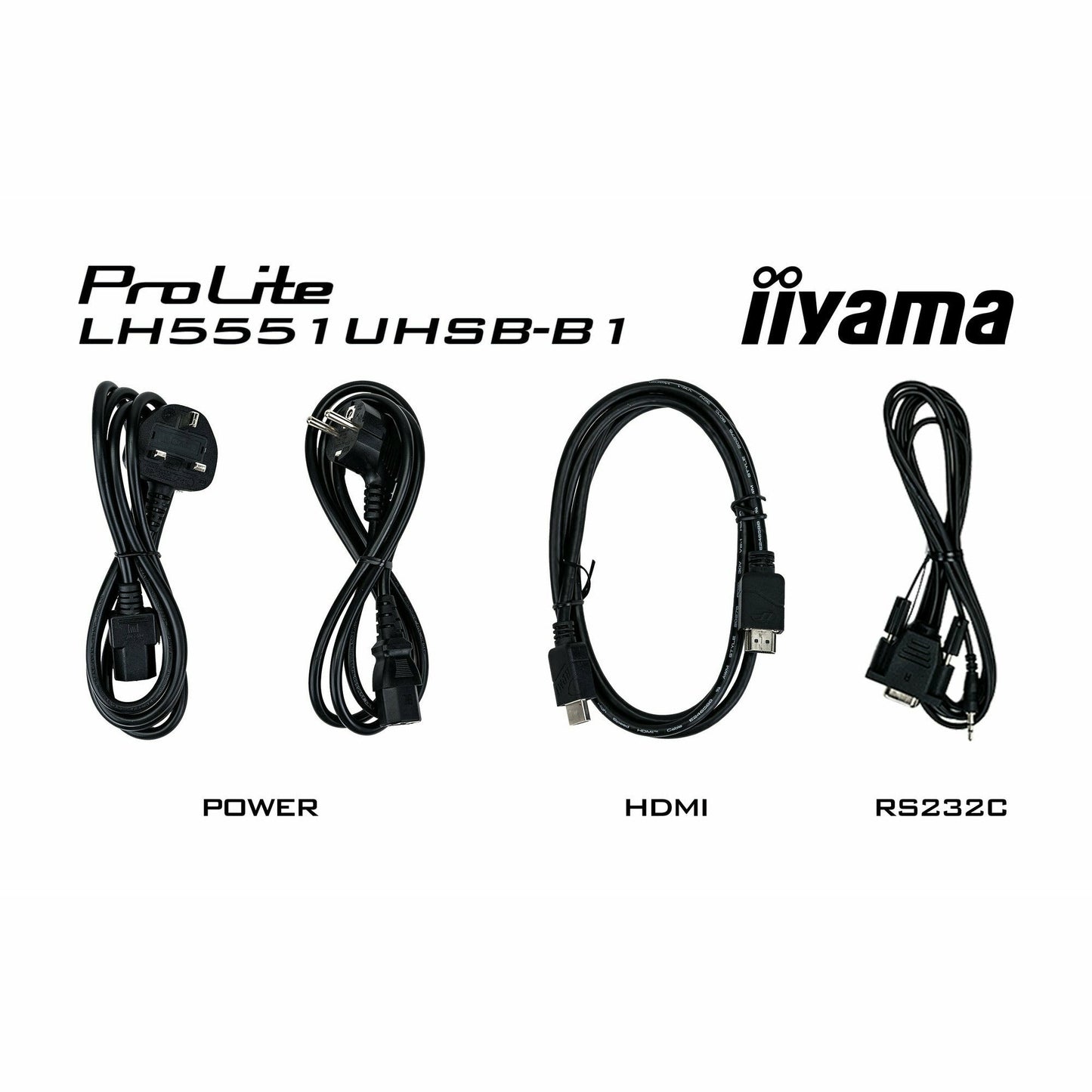 Iiyama ProLite LH5551UHSB-B1 55" IPS 4K UHD Professional 24/7 Digital Signage Display with Intel SDM Slot