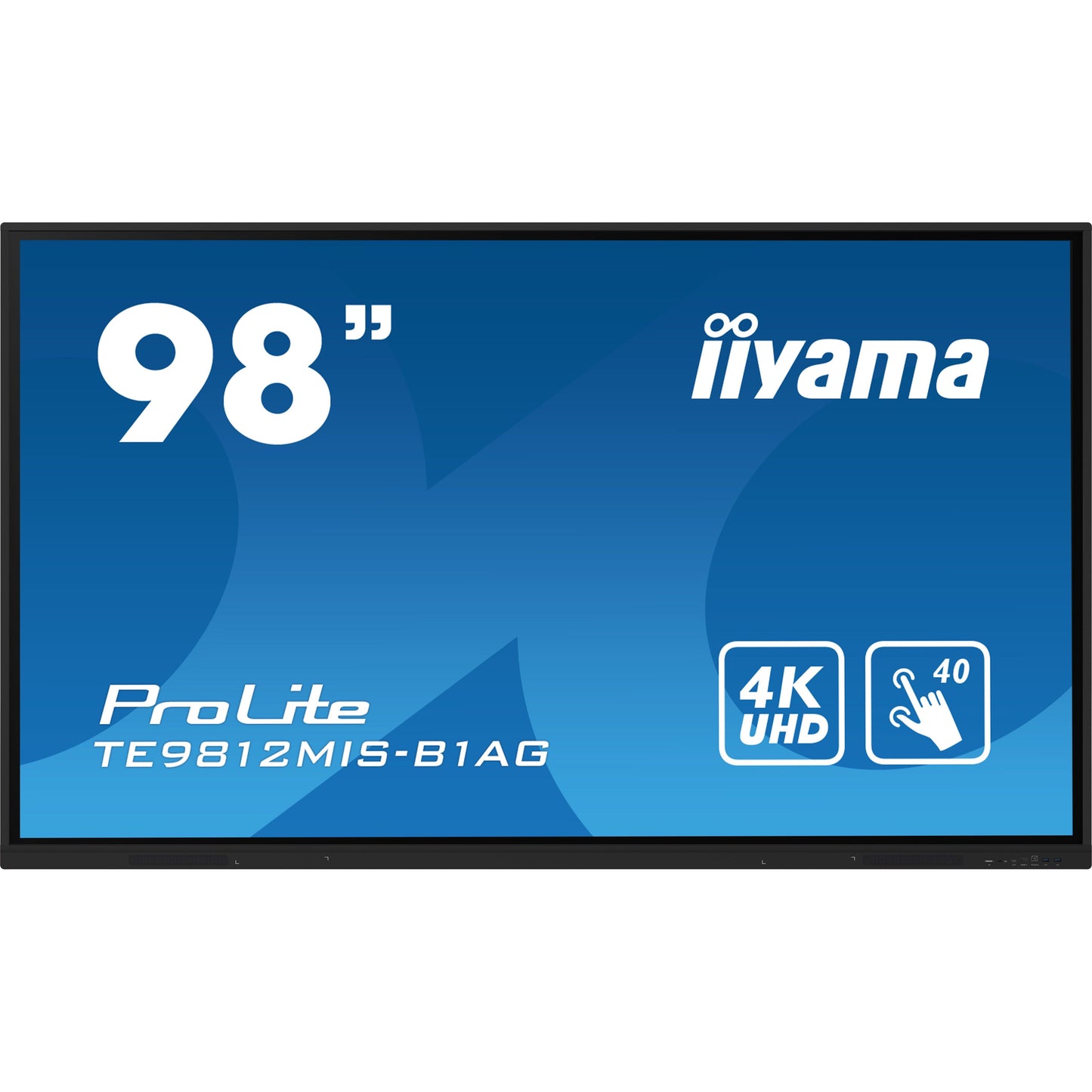 iiyama PROLITE Digital A-board 2.49 m (98") LED Wi-Fi 400 cd/m² 4K Ultra HD Black Touchscreen Built-in processor Android 24/7