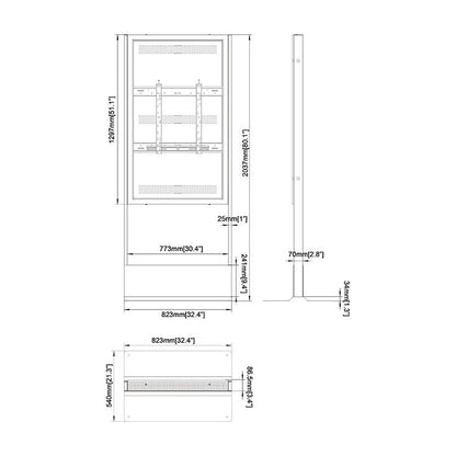 Multibrackets M Pro Series - Enclosure Totem 55" Floorbase
