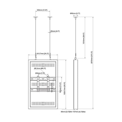 Multibrackets M Pro Series - Enclosure 43" Wire Small White