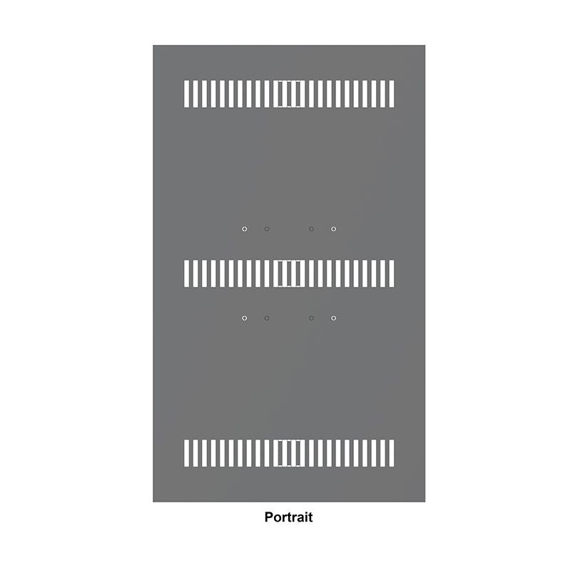 Multibrackets M Pro Series - Enclosure 43" Back Plate Small Black