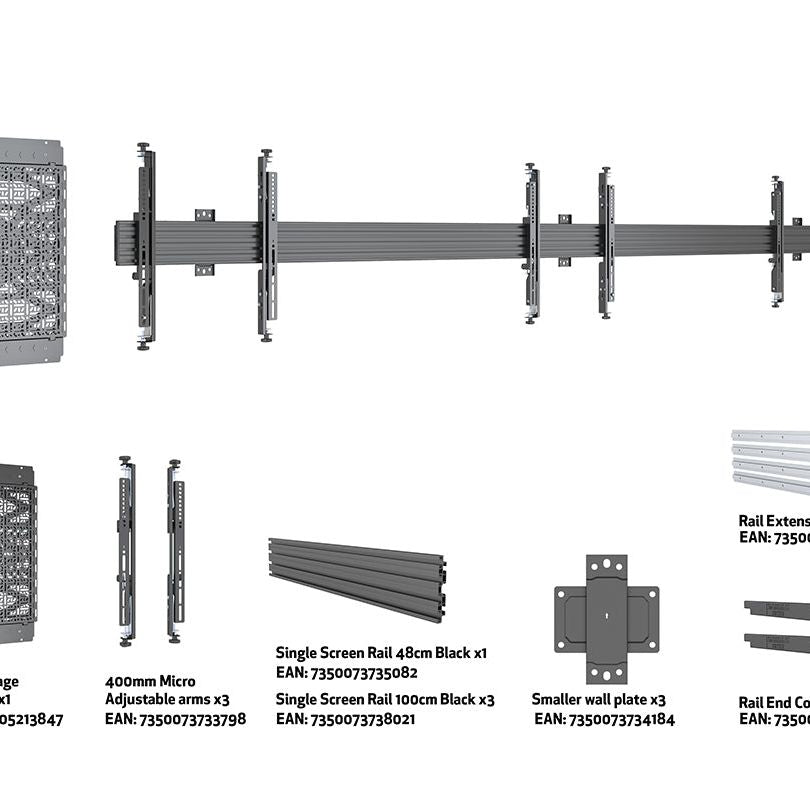 Multibrackets M Pro Series Wallmount MBW3U Media Storage