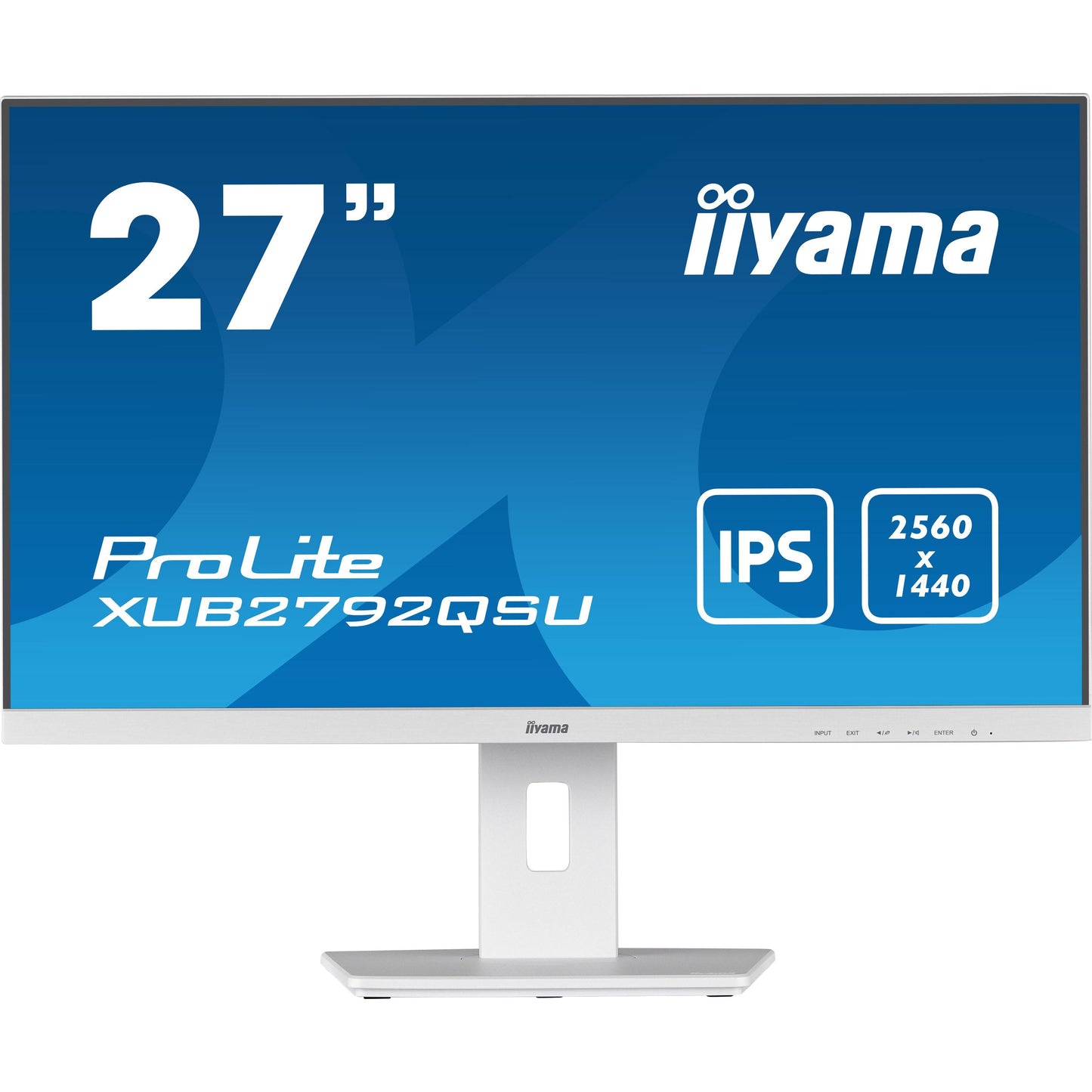 iiyama ProLite XUB2792QSU-W5 computer monitor 68.6 cm (27") 2560 x 1440 pixels Wide Quad HD LED White