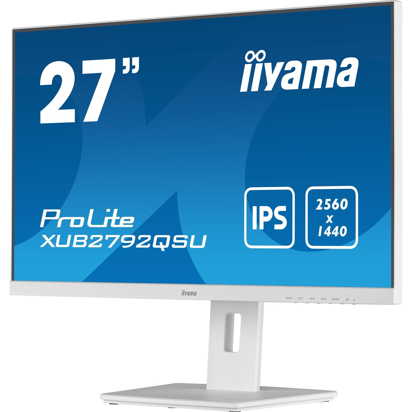 iiyama ProLite XUB2792QSU-W5 computer monitor 68.6 cm (27") 2560 x 1440 pixels Wide Quad HD LED White