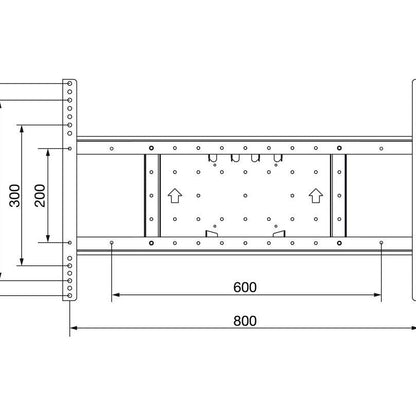 Multibrackets M VESA Extension kit Tilt & Turn 800x400
