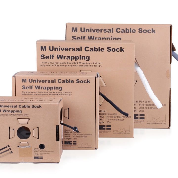 Multibrackets M Universal Cable Sock Self Wrapping 10mm Orange 25m