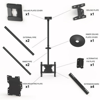 Multibrackets M Public Ceilingmount Medium Single 3000