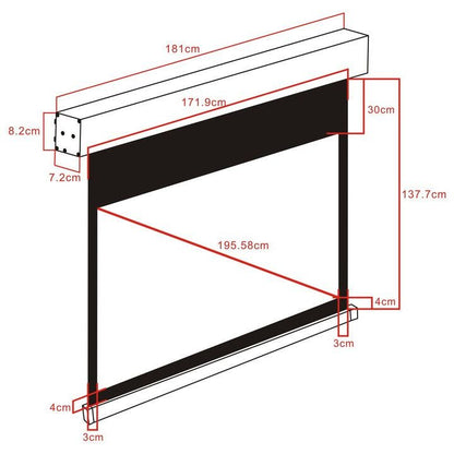 Multibrackets M 16:10 Motorized Projection Screen 165,9x103,7, 77"