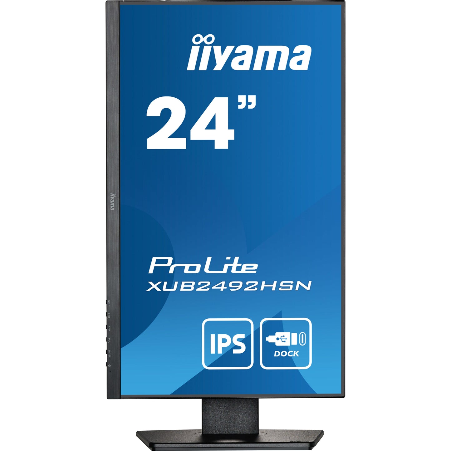 iiyama ProLite XUB2492HSN-B5 24" IPS LED Display with USB-C dock and RJ45 (LAN)