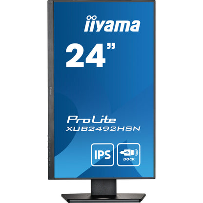 iiyama ProLite XUB2492HSN-B5 24" IPS LED Display with USB-C dock and RJ45 (LAN)