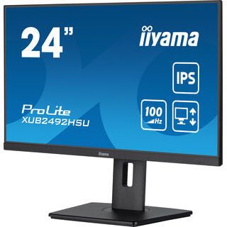 iiyama ProLite XUB2492HSU-B6 24" IPS 100Hz Full HD Display with Height Adjust Stand
