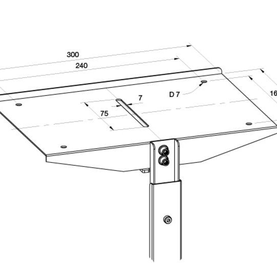 Multibrackets M Public Display Stand Camera Holder Silver