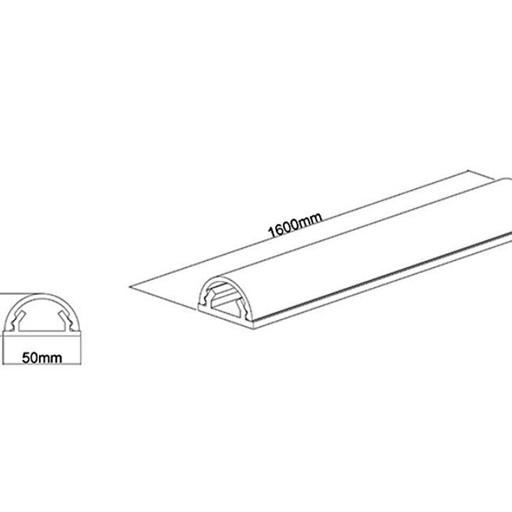 Multibrackets M Universal Cable Cover Black 50mm-W 1600-L