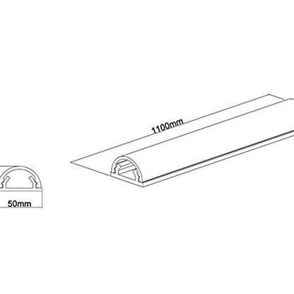 Multibrackets M Universal Cable Cover White 50mm-W 1100-L