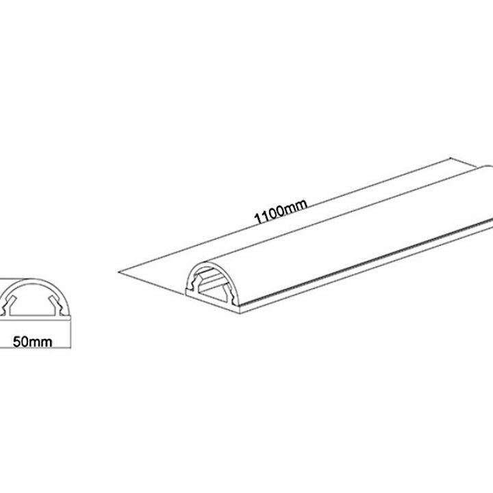 Multibrackets M Universal Cable Cover Black 50mm-W 1100-L
