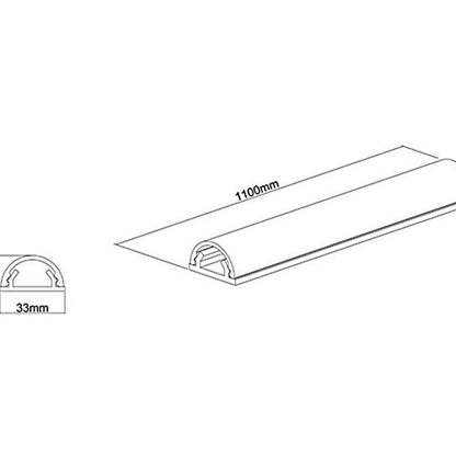 Multibrackets M Universal Cable Cover White 33mm-W 1100-L