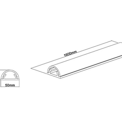 Multibrackets M Universal Cable Cover Aluminium 50mm-W 1600-L