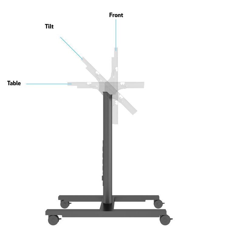 Multibrackets M Public Display Stand 110 HD Tilt & Table Black