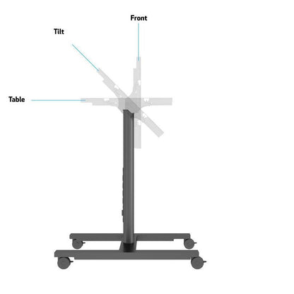 Multibrackets M Public Display Stand 110 HD Tilt & Table Black