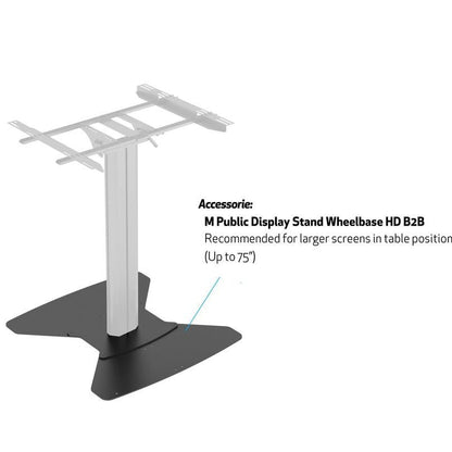 Multibrackets M Public Display Stand 110 HD Tilt & Table Black