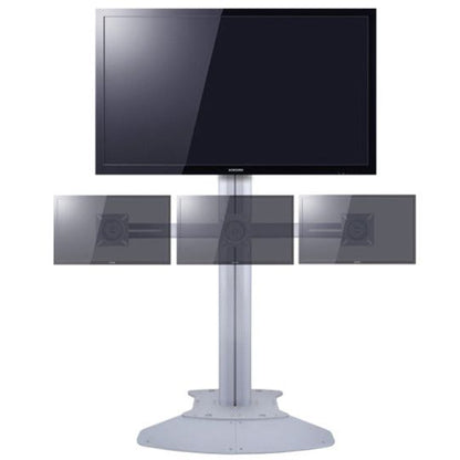 Multibrackets M Public Display Stand Triple Screen Mount 10"-24" Silver