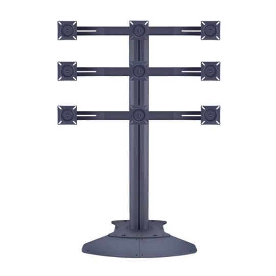 Multibrackets M Public Display Stand Triple Screen Mount 10"-24" Black