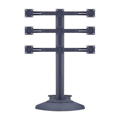 Multibrackets M Public Display Stand Triple Screen Mount 10"-24" Black
