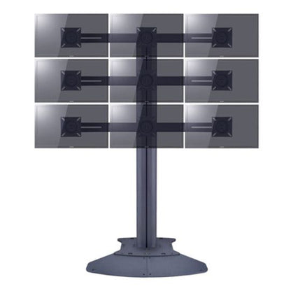 Multibrackets M Public Display Stand Triple Screen Mount 10"-24" Black