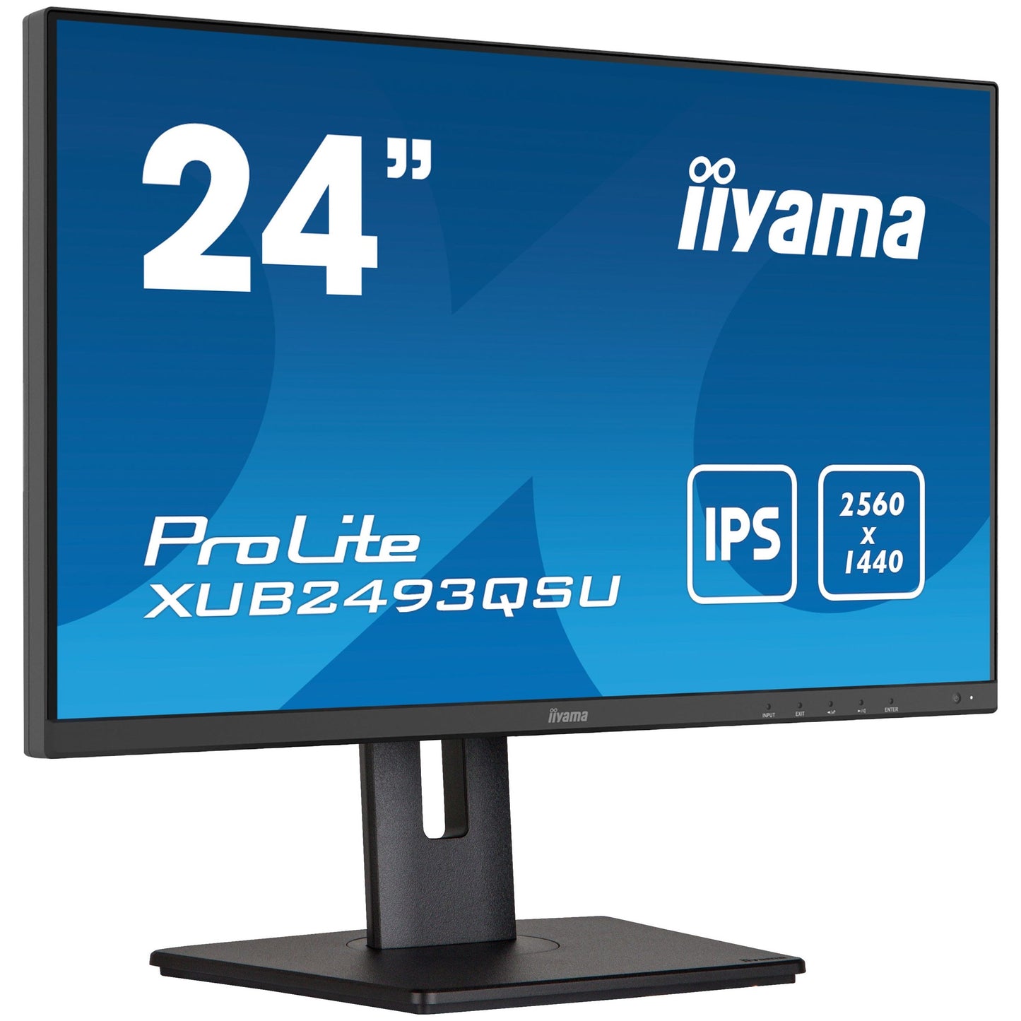 iiyama ProLite XUB2493QSU-B5 computer monitor 61 cm (24") 2560 x 1440 pixels Wide Quad HD LED Black