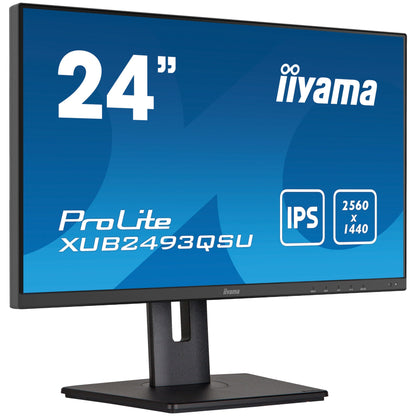 iiyama ProLite XUB2493QSU-B5 computer monitor 61 cm (24") 2560 x 1440 pixels Wide Quad HD LED Black