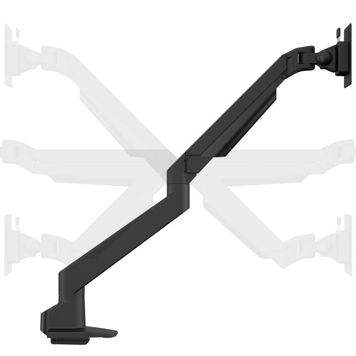 Multibrackets M VESA Gas Lift Arm Single Silver w. Duo Crossbar