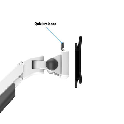 Multibrackets M VESA Gas Lift Arm Dual Side by Side White