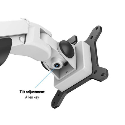 Multibrackets M VESA Gas Lift Arm Dual White