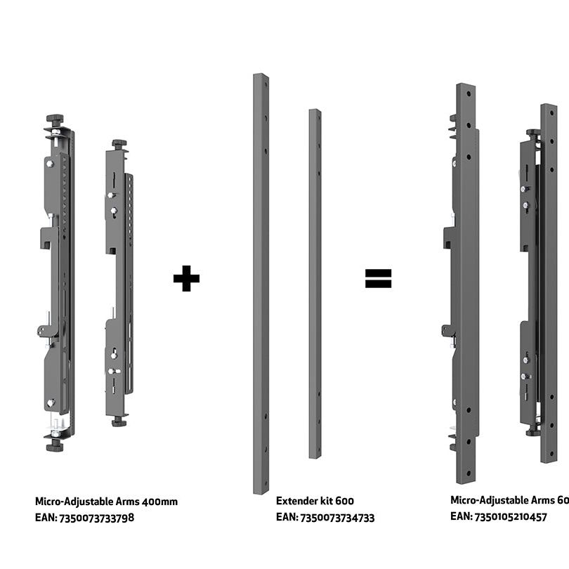 Multibrackets M Wallmount Pro MBW2UHD Micro Adjustable Black