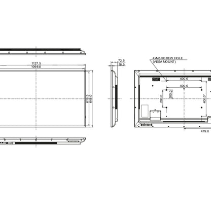 iiyama LE5041UHS-B1 Signage Display Digital signage flat panel 125.7 cm (49.5") LCD 350 cd/m² 4K Ultra HD Black 18/7