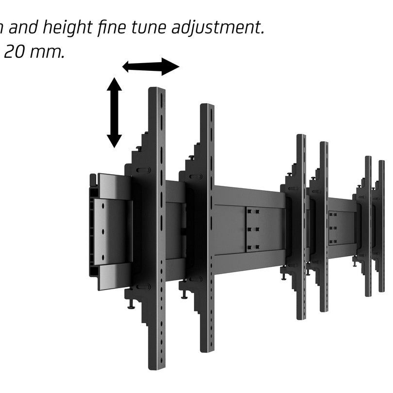 Multibrackets M Public Video Wall Stand 6-Screens 40-55" Black