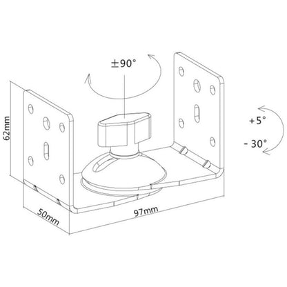 Multibrackets M Speaker Mount White