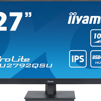 iiyama ProLite XU2792QSU-B6 27" WQHD IPS technology panel with USB hub and 100Hz refresh rate