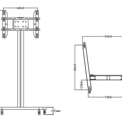 Multibrackets M Display Stand 180 Single Silver