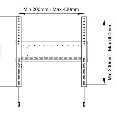 Multibrackets M Universal Fixed Wallmount SD MAX 800x600