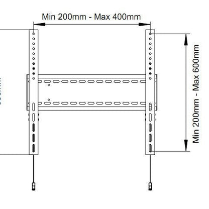 Multibrackets M Universal Fixed Wallmount SD MAX 800x600