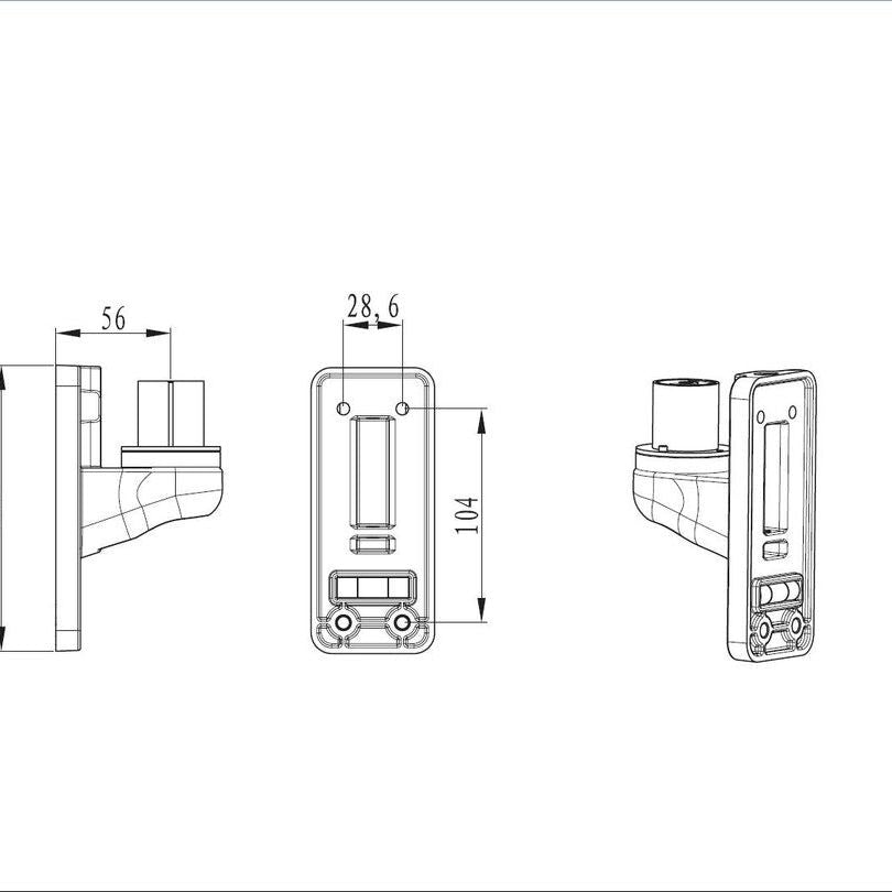 Multibrackets M Wall Adapter Single Silver