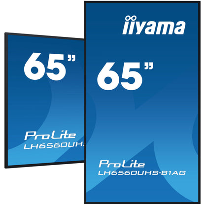 iiyama ProLite LH6560UHS-B1AG 65" 4K UHD professional digital signage display with advanced control and connectivity options