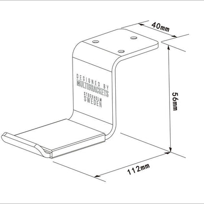 Multibrackets M Headset Holder Desk Silver