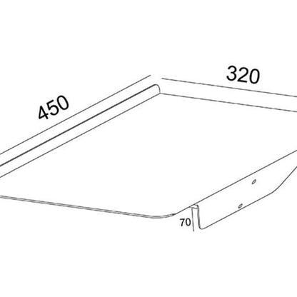 Multibrackets M A3 Brochure Shelf Public Display Stand Black
