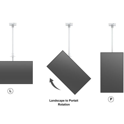 Multibrackets M Public Ceilingmount Medium Single White 3000