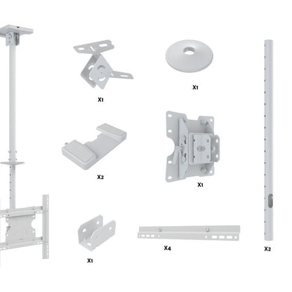 Multibrackets M Public Ceilingmount Medium Single White 3000
