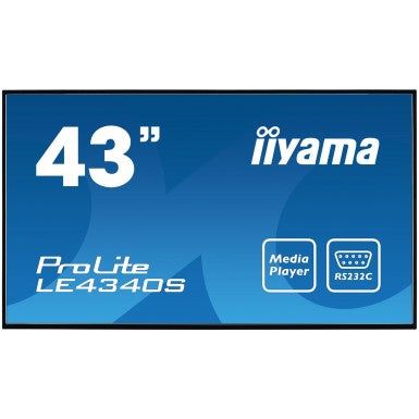 iiyama ProLite LE4340S-B1 43" Full HD LED 12/7 Operation Professional Large Format Display