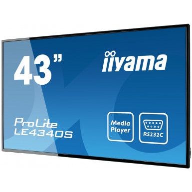 iiyama ProLite LE4340S-B1 43" Full HD LED 12/7 Operation Professional Large Format Display
